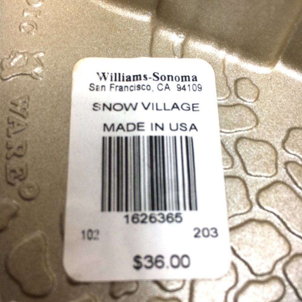 Snowy Village Williams Sonoma Nordic Wear Cakelet Pan NOS NWT - Picture 7 of 10